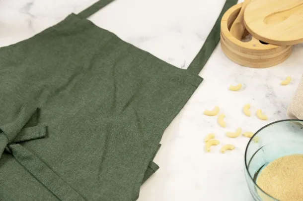 Chepex recycled cotton apron Green