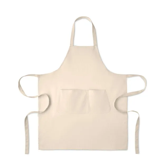 GAMMA COLOUR Organic cotton apron 240 gr/m² Beige
