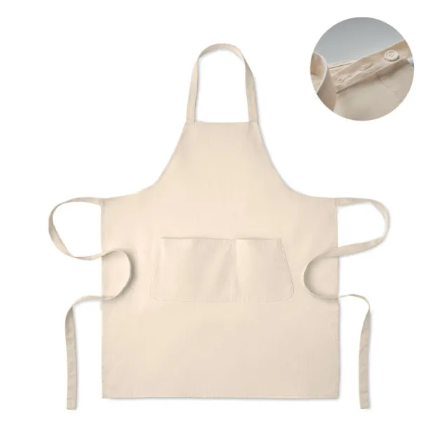 GAMMA COLOUR Organic cotton apron 240 gr/m² Beige