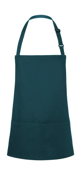  Short Bib Apron Basic with Buckle and Pocket - Karlowsky Pine Green
