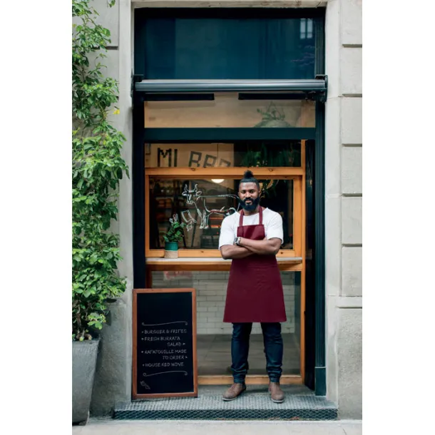 GAMMA Organic cotton apron 240 gr/m² Burgundy