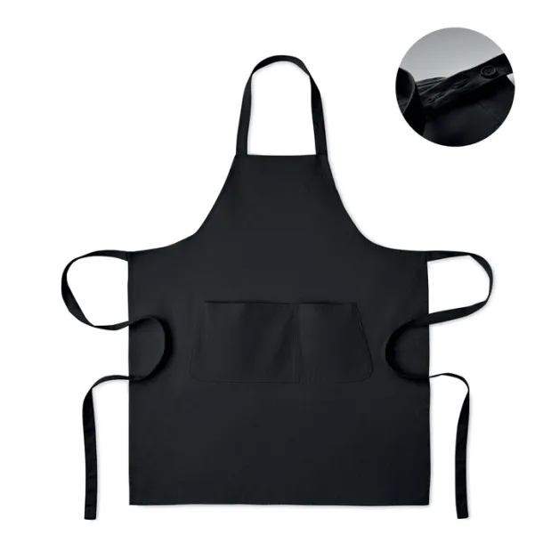GAMMA Organic cotton apron 240 gr/m² Black
