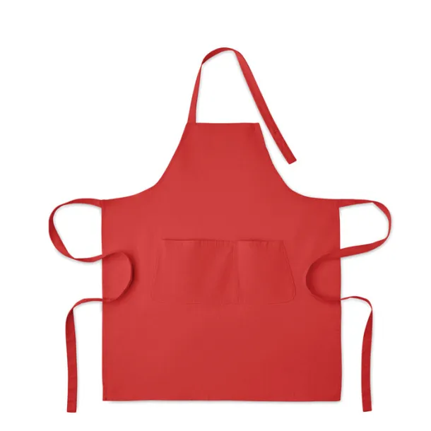 GAMMA Organic cotton apron 240 gr/m² Red