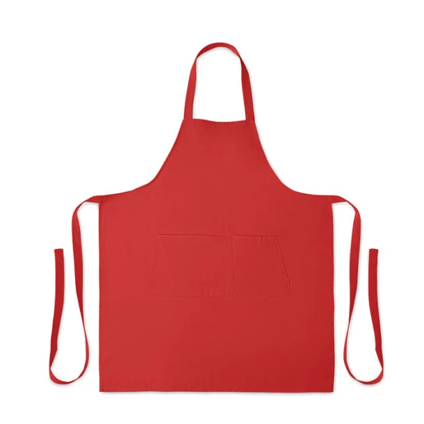 GAMMA Organic cotton apron 240 gr/m² Red