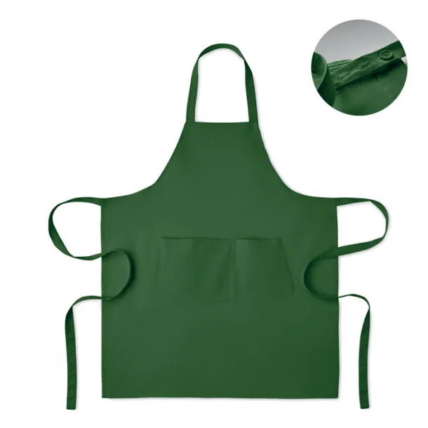 GAMMA Organic cotton apron 240 gr/m² Dark green