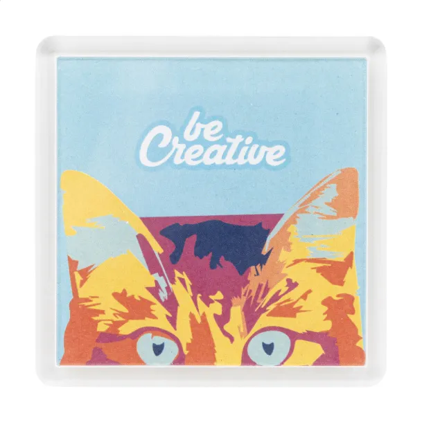 PrintMag Square fridge magnet White