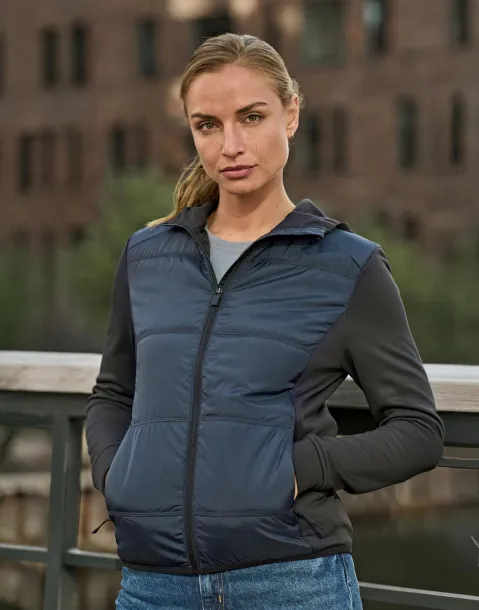  Womens Hybrid-Stretch Hooded Jacket - Tee Jays