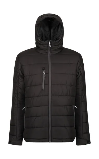 Navigate Men’s Thermal Hooded Jacket - Regatta Professional Black Seal Grey
