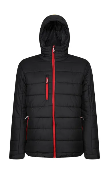 Navigate Men’s Thermal Hooded Jacket - Regatta Professional Black Klasična crvena