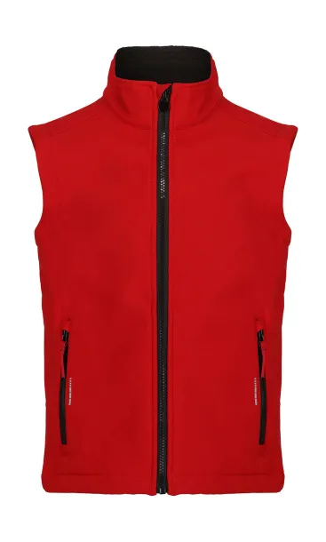 Ablaze dječji softshell prsluk - Regatta Junior Classic Red Crna