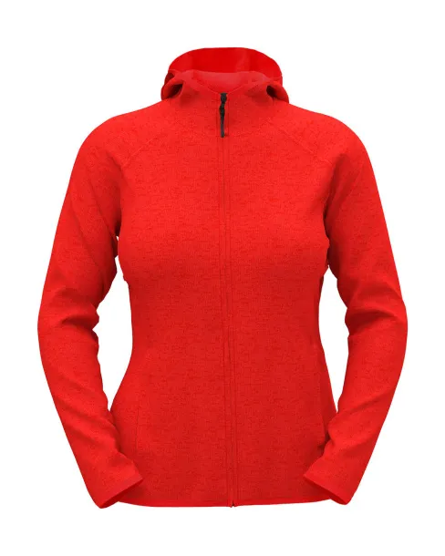 Lux Hooded Knit Fleece Jacket for women - Stedman Scarlet Red Heather