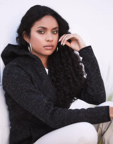 Lux Hooded Knit Fleece Jacket for women - Stedman