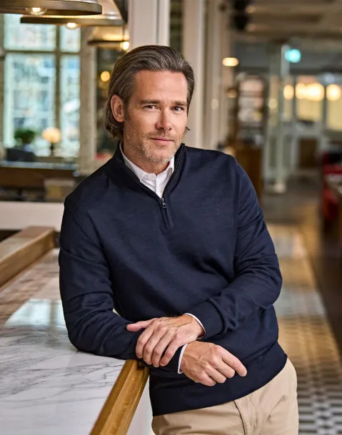  Muški pulover s kratkim patentom - Tee Jays