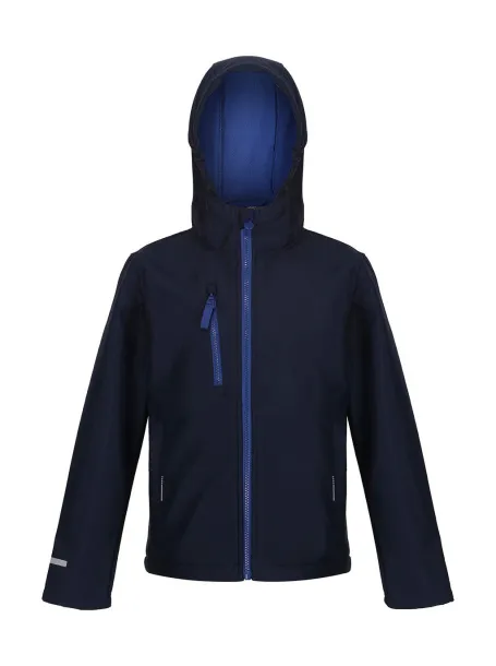 Ablaze Junior 3-Layer Hooded Softshell - Regatta Junior Navy Royal