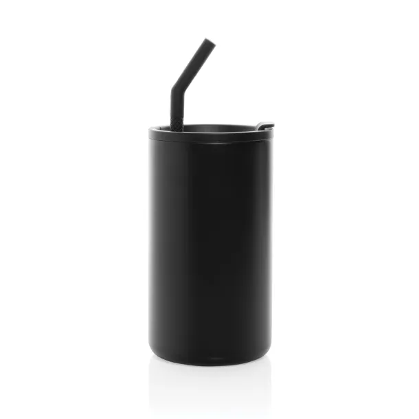 Cube RCS certified recycled steel mug 800ml - XD Collection Black