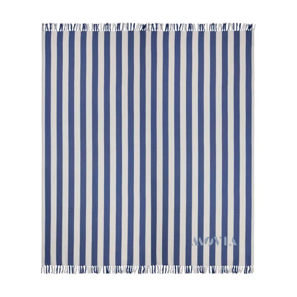  VINGA Ornos GRS hammam obiteljski ručnik, 200 g/m2 blue, white Bijela