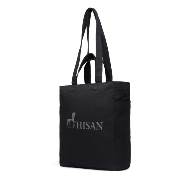 VINGA Hilo AWARE™ recycled canvas zip tote - Vinga Crna