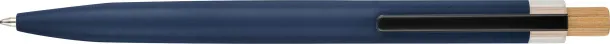  Recycled aluminium lacquered push ballpen Maren blue