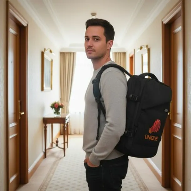 Aicha Expandable backpack Exclusive Collection Crna