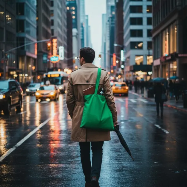  Recycled cotton shopping bag B'RIGHT, 200 g/m2 light green