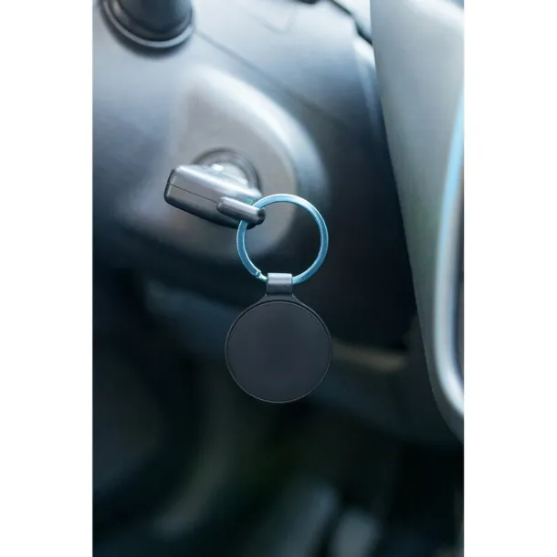 Ando Round keyring light blue