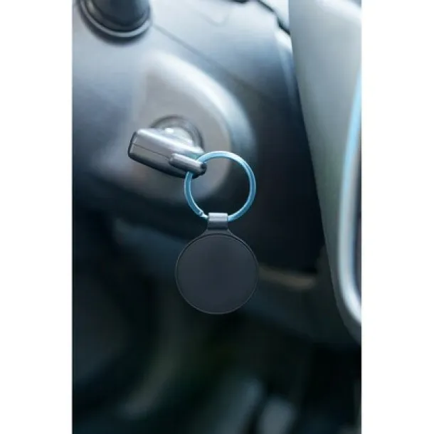 Ando Round keyring light blue