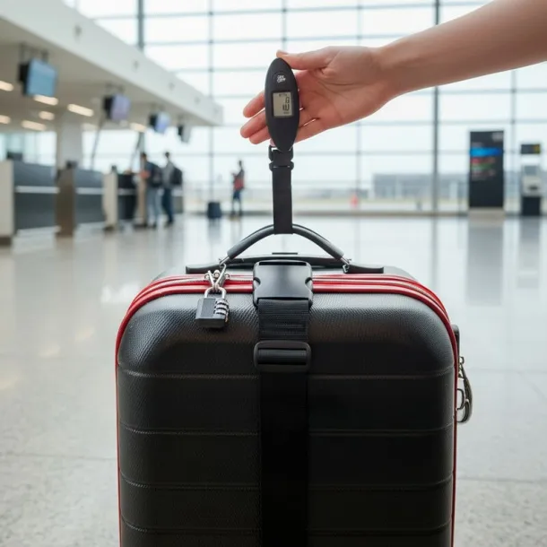  Travel set Mauro Conti, luggage scale, luggage strap and travel padlock Crna