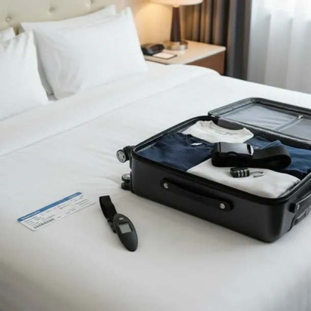  Travel set Mauro Conti, luggage scale, luggage strap and travel padlock Crna