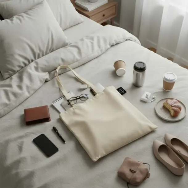  B'RIGHT torba za kupovinu od organskog pamuka, 150 g/m2 beige