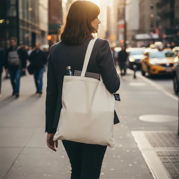  Organic cotton shopping bag B'RIGHT, 150 g/m2 beige