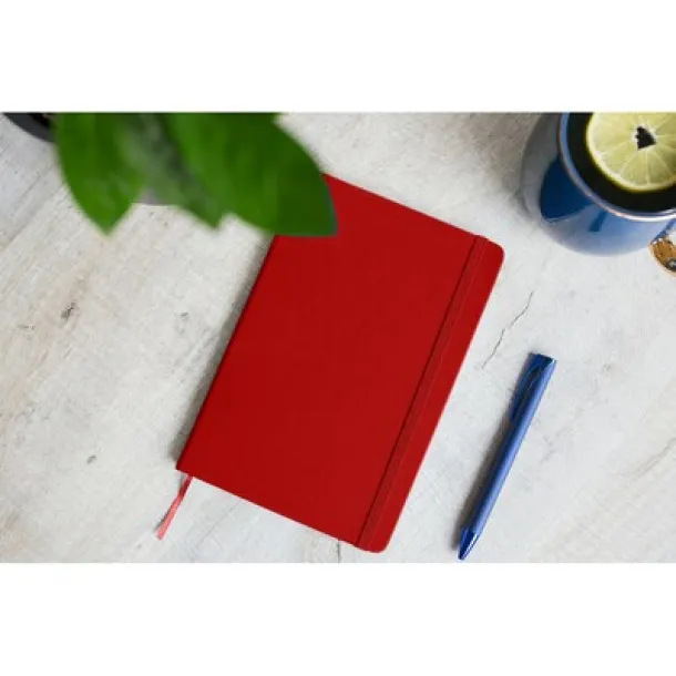 Roderick Notebook A5, recycled PU Crvena