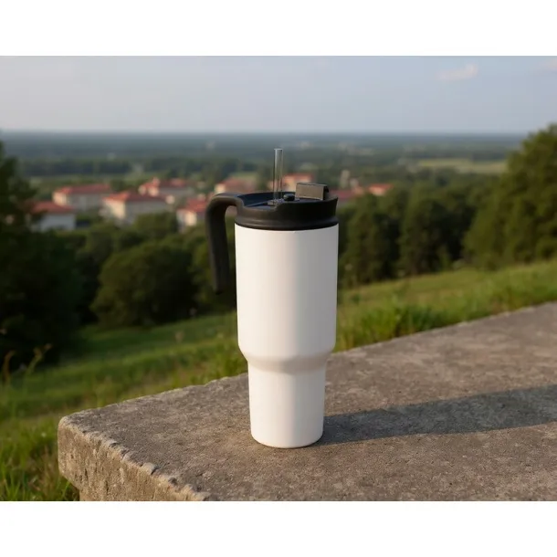 AIR GIFTS ONLY Thermo mug 1100 ml Air Gifts with ergonomic handle Bijela