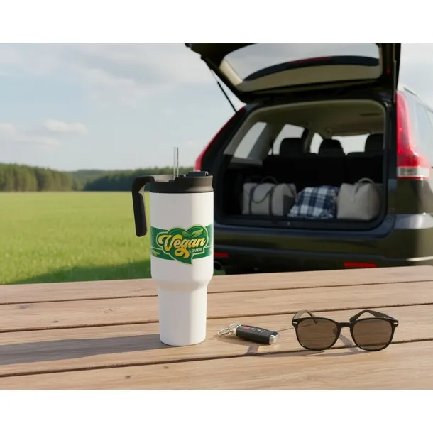 AIR GIFTS ONLY Thermo mug 1100 ml Air Gifts with ergonomic handle Bijela