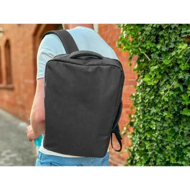 Tahir RPET ruksak, torba za laptop 15,6" Crna