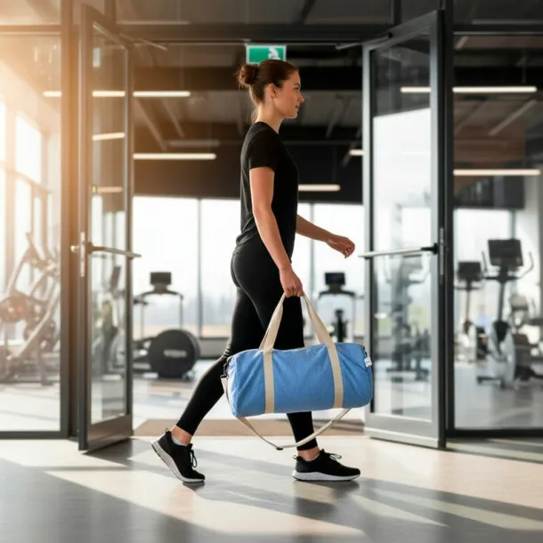 Asha B'RIGHT sportska putna torba od recikliranog pamuka i poliestera Plava