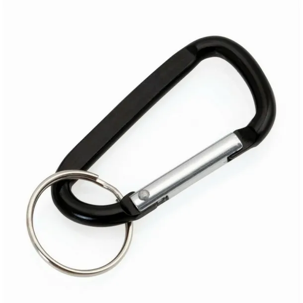  Keyring, carabiner Crna