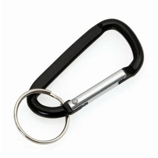  Keyring, carabiner Crna