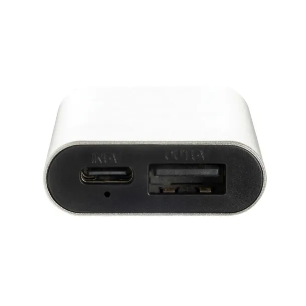  Prijenosna baterija privjesak za ključeve, 1 000 mAh - XD Collection Srebrna