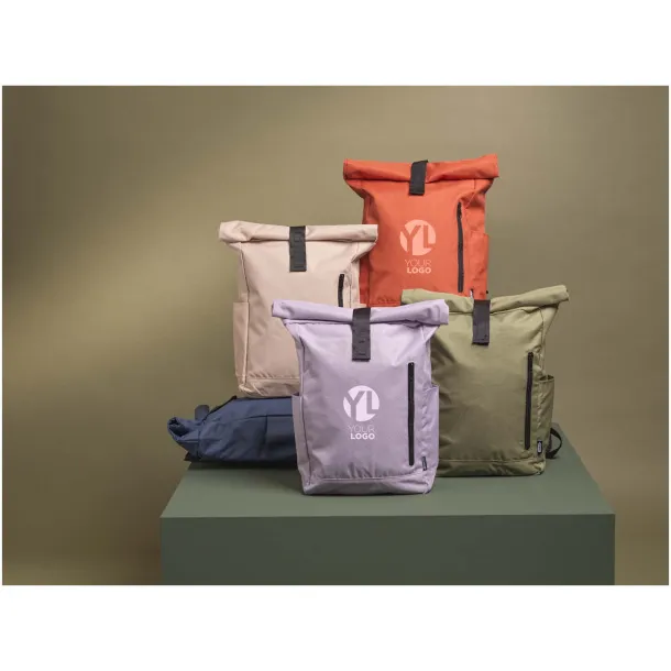 Byron 15.6" GRS RPET roll-top backpack 18L Oatmeal