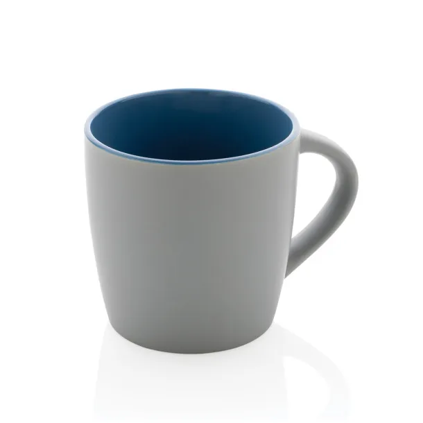  Keramička šalica s unutrašnjosti u boji, 300 ml - XD Collection Plava Siva