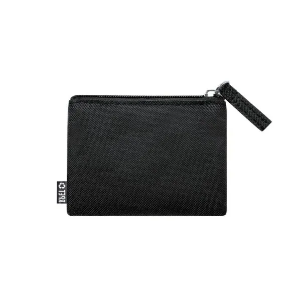  RPET key wallet, coin purse Crna