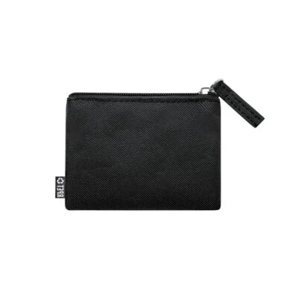 RPET key wallet, coin purse Crna