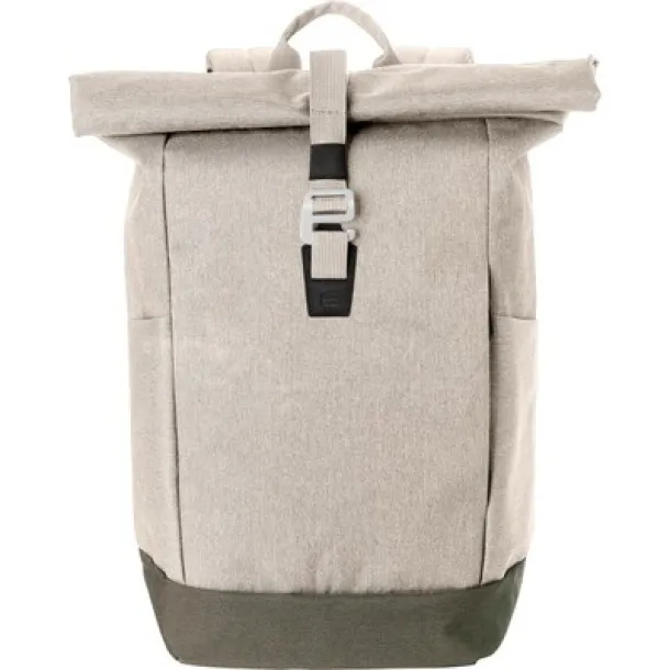  Rolltop backpack beige