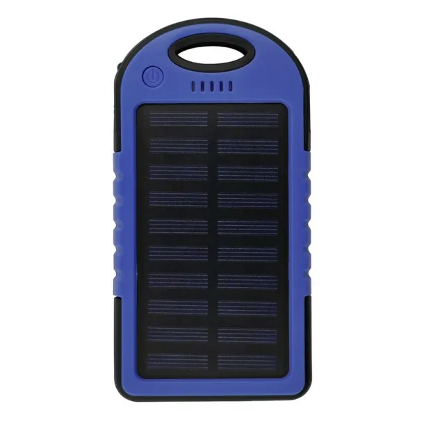  Vodootporna prijenosna baterija 4000 mAh, solarni punjač Plava