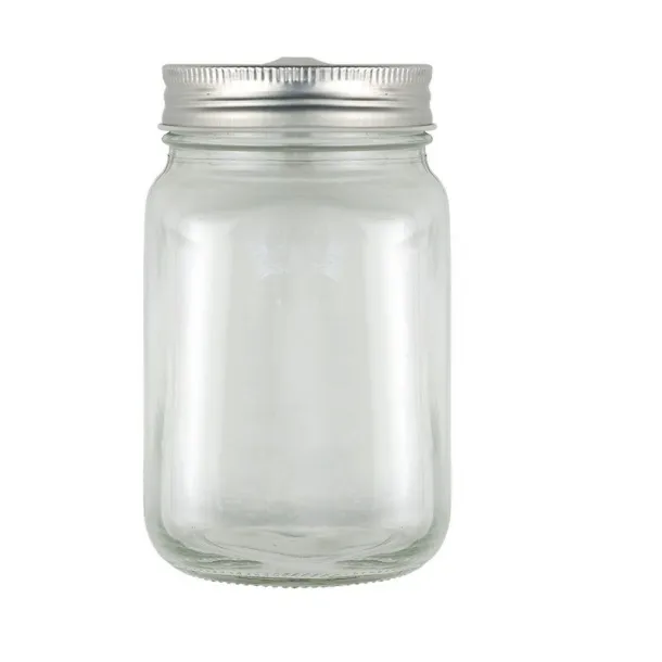  Drinking jar 480 ml with straw neutral