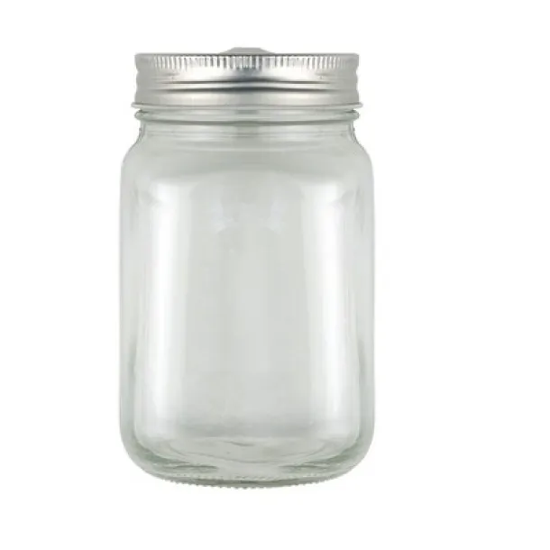  Drinking jar 480 ml with straw neutral