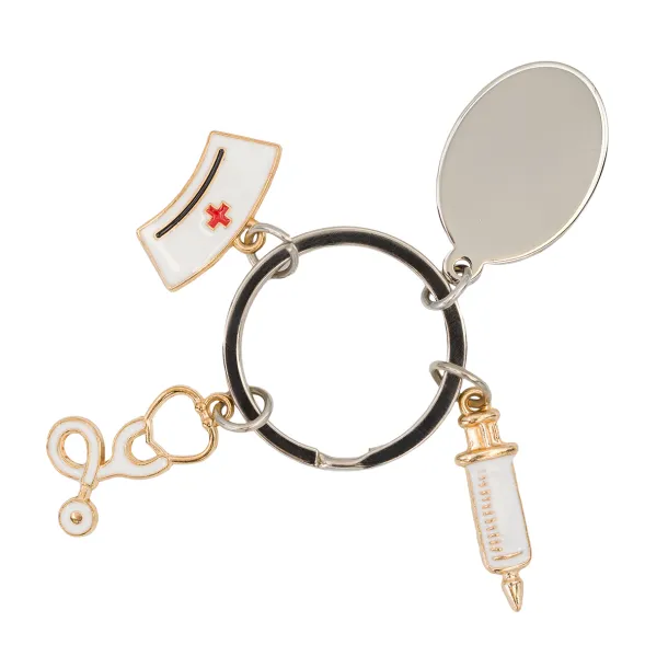 ESCULAP metal keychain Silver