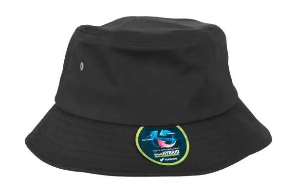  Nylon Bucket Hat - Flexfit Black