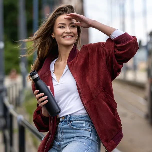 YAKIMA 550 ml insulated bottle with lid 360° Black