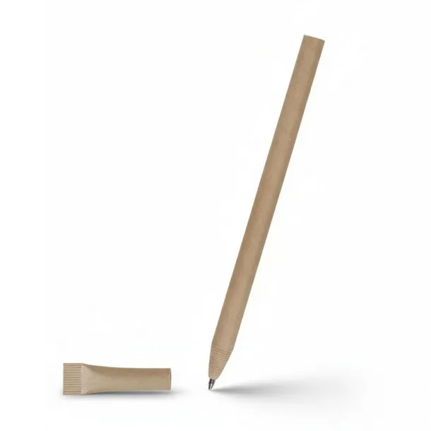  Ball pen made of rolled paper with cap neutral